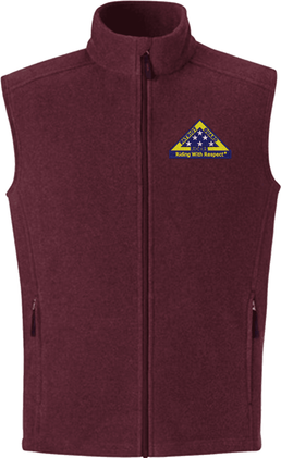 PGR Ride Captain "Riding With Respect" Embroidered Fleece Vest