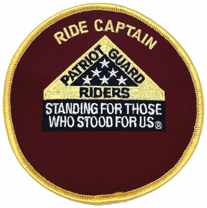 PGR Ride Captain "Standing for Those Who Stood for Us" Round 4" Patch