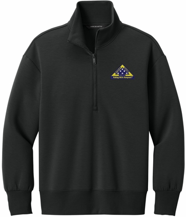 PGR "Riding With Respect" Embroidered Women's Soft Spacer Quarter-Zip