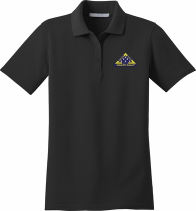 PGR "Riding With Respect" Embroidered Women's Stain-Release Polo