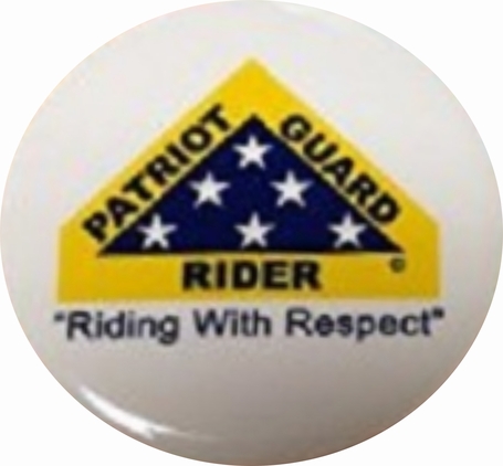 PGR "Riding with Respect" White Button