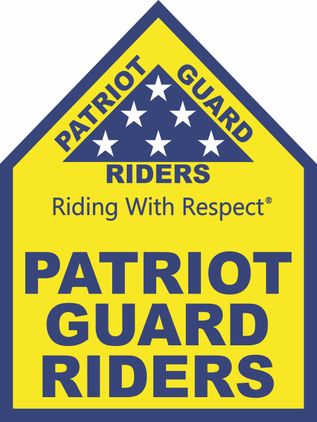 Patriot Guard Riders "Riding With Respect" Rectangular 4" Vinyl Decal