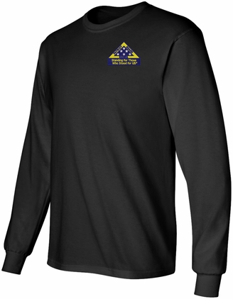 PGR "Standing for Those Who Stood for Us" Embroidered Long-Sleeve T-Shirt