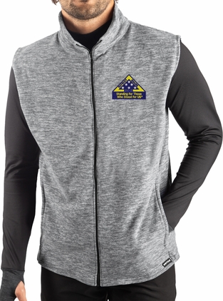 PGR "Standing for Those Who Stood for Us" Embroidered Polar Fleece Full Zip Vest