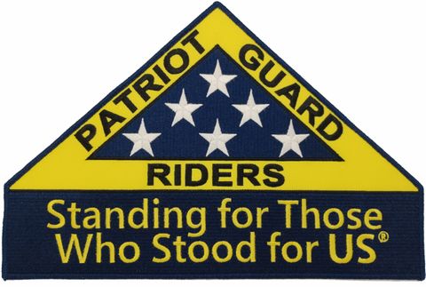 PGR "Standing for Those Who Stood for Us" Large Back Patch