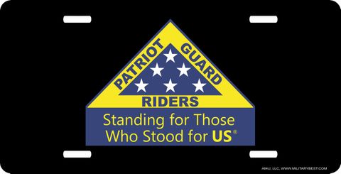 PGR "Standing for Those Who Stood for Us" License Plate
