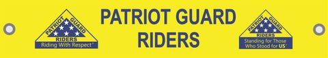 Patriot Guard Riders 28" Vinyl Windshield Banner