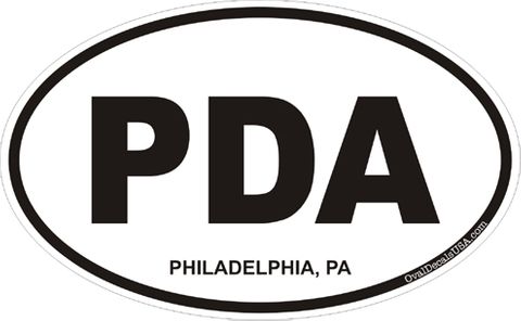 Philadelphia Pennsylvania Oval Decal