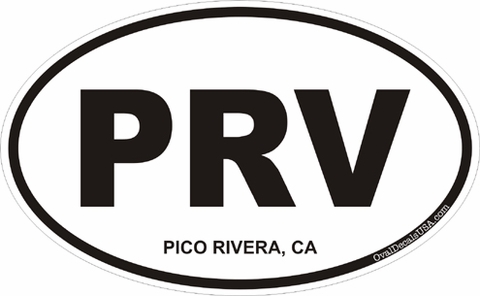 Pico Rivera California Oval Decal