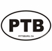 Pittsburg California Oval Decal