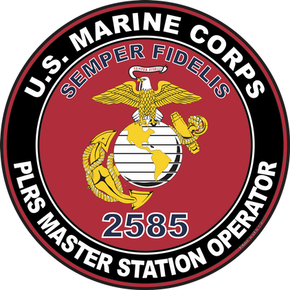 U.S.M.C. MOS 2585 PLRS Master Station Operator Decal