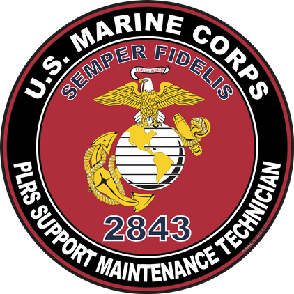 U.S.M.C. MOS 2843 PLRS Support Maintenance Technician Decal