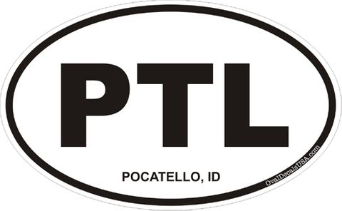 Pocatello Idaho Oval Decal