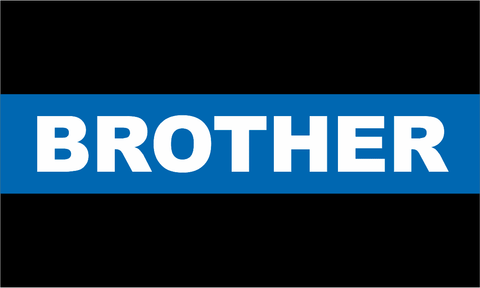 Police Thin Blue Line Brother Decal
