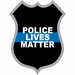 Police Lives Matter Thin Blue Line Badge Decal