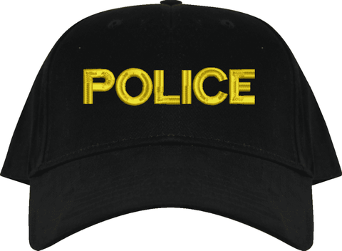 Police Text Only USA Cap
