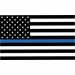 Police Thin Blue Line American Flag Decal