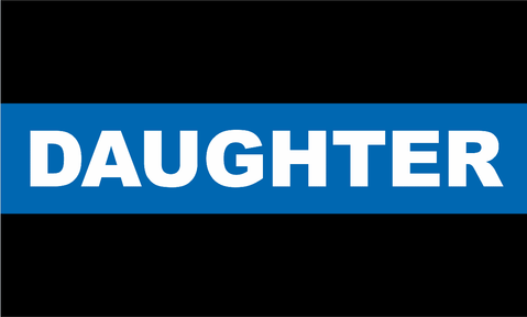 Police Thin Blue Line Daughter Decal