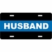 Police Thin Blue Line Husband License Plate