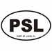 Port St Lucie Oval Decal