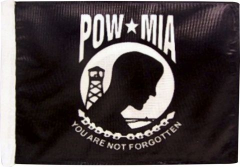 POW/MIA 12" x 15" Auto Flag