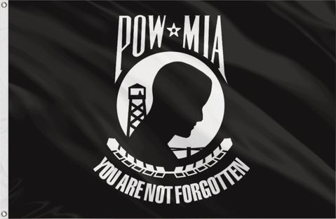 POW/MIA 3'x5' Nylon Flag w/ Grommets
