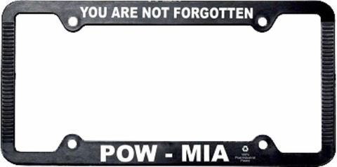 POW-MIA License Plate Frame