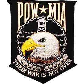 POW MIA Their War is Not Over Jacket Patch
