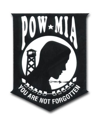 POW*MIA VINYL TRANSFER DECAL