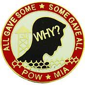 POW MIA Why? Lapel Pin (1")