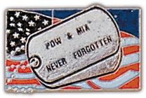 POW Never Forgotten Lapel Hat Pin