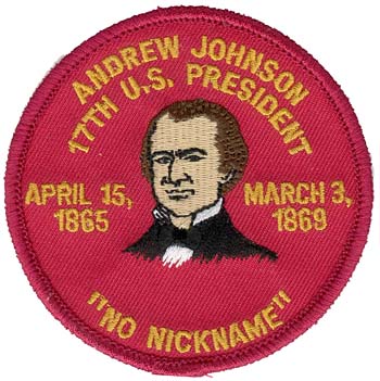 President Andrew Johnson 3" Patch