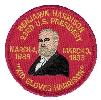 President Benjamin Harrison 3" Patch