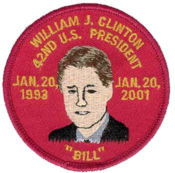 President Bill Clinton 3" Patch