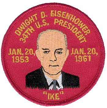 President Dwight Eisenhower 3" Patch