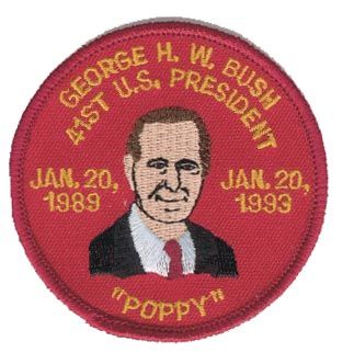 President George HW Bush 3" Patch