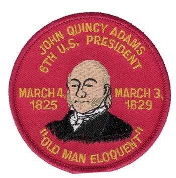 President John Quincy Adams 3" Patch