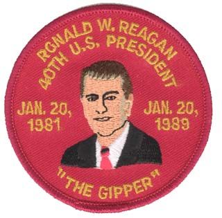 President Ronald Reagan 3" Patch