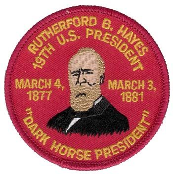 President Rutherford B Hayes 3" Patch