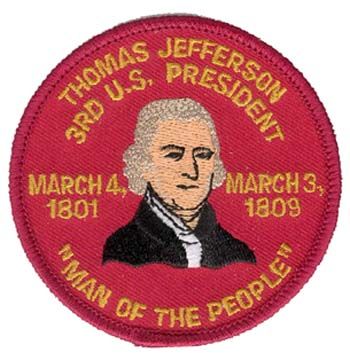President Thomas Jefferson 3" Patch