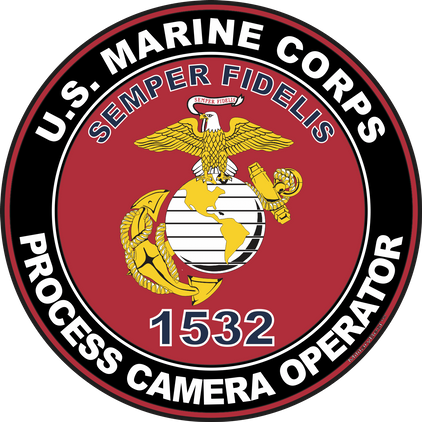 U.S.M.C. MOS 1532 Process Camera Operator Decal