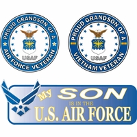 Proud Air Force Family Decals Thumbnail Illustration