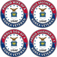 Proud Air Force Family Korea Veteran Decals Thumbnail Illustration