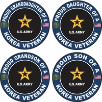 Proud Army Family Korea Veteran Decals Thumbnail Illustration