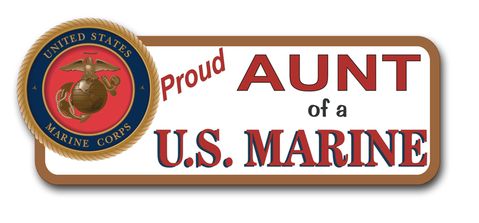 Proud Aunt of a U.S. Marine Bumper Sticker