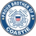 Proud Brother of a Coastie U.S. Coast Guard Round Decal