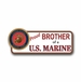Proud Brother Of A U.S. Marine Vinyl Transfer Bumper Sticker