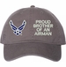 Proud Brother of an Airman U.S. Air Force Unstructured Dad Cap