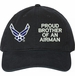 Proud Brother of an Airman U.S. Air Force Unstructured Dad Cap