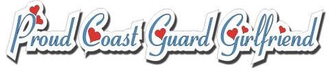 Proud Coast Guard Girlfriend Window Strip